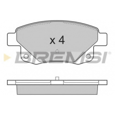 BP3275 BREMSI Комплект тормозных колодок, дисковый тормоз