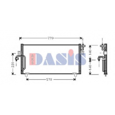 072004N AKS DASIS Конденсатор, кондиционер