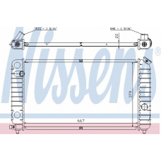 69195A NISSENS Радиатор, охлаждение двигателя