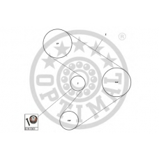 SK-1351 OPTIMAL Комплект ремня грм