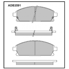 ADB3591 Allied Nippon Тормозные колодки