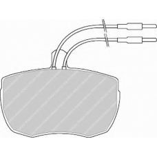 FVR839 FERODO Комплект тормозных колодок, дисковый тормоз