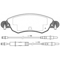 BPA0829.04 OPEN PARTS Комплект тормозных колодок, дисковый тормоз