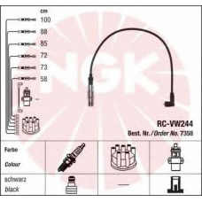 7358 NGK Комплект проводов зажигания