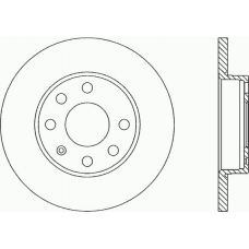 BDA1403.10 OPEN PARTS Тормозной диск