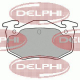 LP825 DELPHI Комплект тормозных колодок, дисковый тормоз
