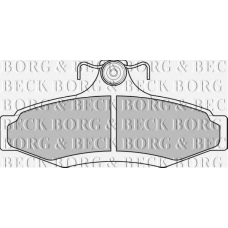 BBP1651 BORG & BECK Комплект тормозных колодок, дисковый тормоз
