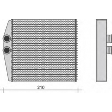 350218271000 MAGNETI MARELLI Теплообменник, отопление салона