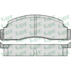 05P142 LPR Комплект тормозных колодок, дисковый тормоз