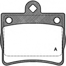 BPA0630.00 OPEN PARTS Комплект тормозных колодок, дисковый тормоз