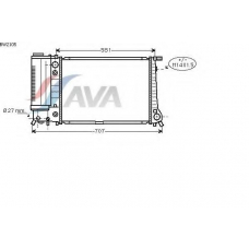 BW2105 AVA Радиатор, охлаждение двигателя