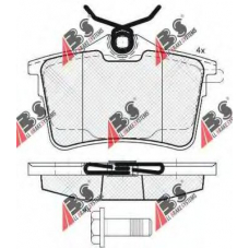 37700 OE ABS Комплект тормозных колодок, дисковый тормоз
