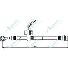 HOS3979 APEC Тормозной шланг