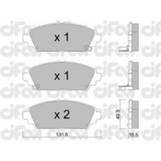 822-463-0 CIFAM Комплект тормозных колодок, дисковый тормоз