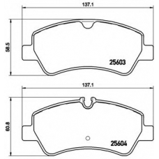 P 24 160 BREMBO Комплект тормозных колодок, дисковый тормоз