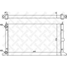 10-25243-SX STELLOX Радиатор, охлаждение двигателя