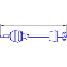 12822 SERCORE Приводной вал