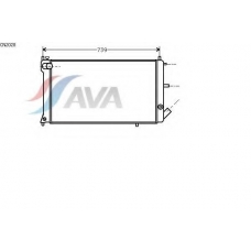 CN2028 AVA Радиатор, охлаждение двигателя