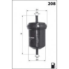 ELE6004 MECAFILTER Топливный фильтр