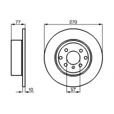 0 986 478 504 BOSCH Тормозной диск