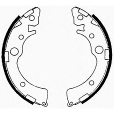 J GF-412AF JAPANPARTS Комплект тормозных колодок