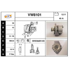 VW8101 SNRA Генератор