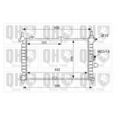 QER2464 QUINTON HAZELL Радиатор, охлаждение двигателя