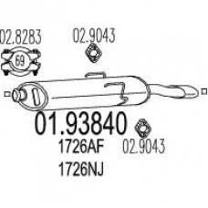 01.93840 MTS Глушитель выхлопных газов конечный