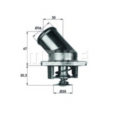 TI 3 87 MAHLE Термостат, охлаждающая жидкость