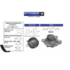 KH 73WP61 HUTCHINSON Водяной насос + комплект зубчатого ремня