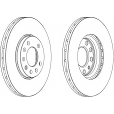 DDF1678-1 FERODO Тормозной диск