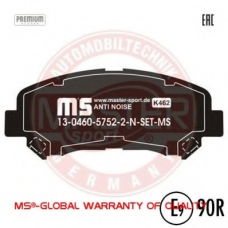 13046057522N-SET-MS MASTER-SPORT Комплект тормозных колодок, дисковый тормоз