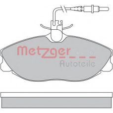 1170253 METZGER Комплект тормозных колодок, дисковый тормоз