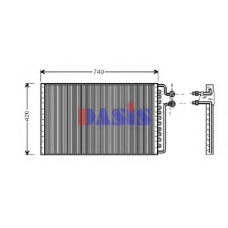 522110N AKS DASIS Конденсатор, кондиционер