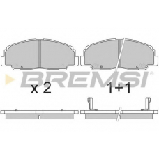 BP2639 BREMSI Комплект тормозных колодок, дисковый тормоз