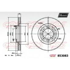 853083.6880 MAXTECH Тормозной диск