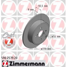 590.2579.20 ZIMMERMANN Тормозной диск