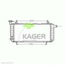31-3255 KAGER Радиатор, охлаждение двигателя