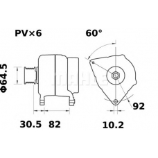 MG 57 MAHLE Генератор