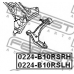 0224-B10RSLH FEBEST Рычаг независимой подвески колеса, подвеска колеса