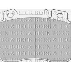 BBP1587 BORG & BECK Комплект тормозных колодок, дисковый тормоз