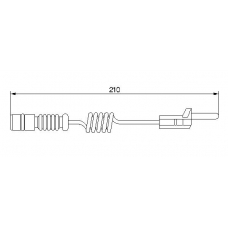 1 987 474 969 BOSCH Сигнализатор, износ тормозных колодок