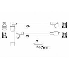 0 986 356 760 BOSCH Комплект проводов зажигания