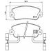 P 23 031 BREMBO Комплект тормозных колодок, дисковый тормоз