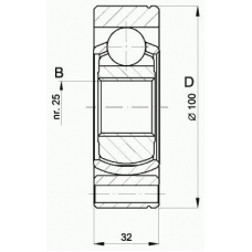 CVJ5399.20 OPEN PARTS Шарнирный комплект, приводной вал