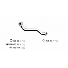 525411 ERNST Труба выхлопного газа