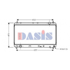 213770N AKS DASIS Радиатор, охлаждение двигателя