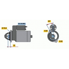 0 986 021 260 BOSCH Стартер