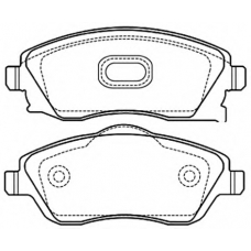 AKD-0361 ASVA Комплект тормозных колодок, дисковый тормоз