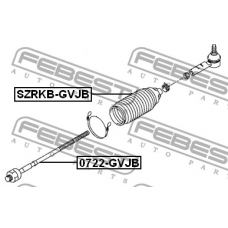 0722-GVJB FEBEST Осевой шарнир, рулевая тяга